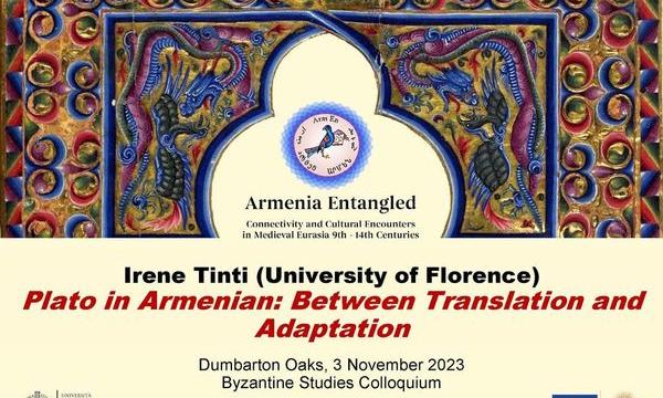 Two Presentations on Armenian Translations from Greek in Washington and Pisa.
